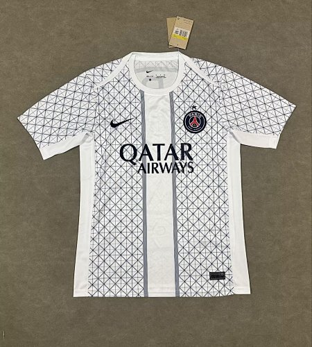 25-26 Paris preseason training jersey, white, S-4XL