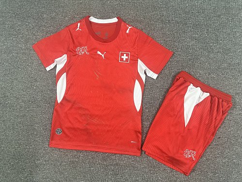 2026 Kids Switzerland Soccer Jersey Home