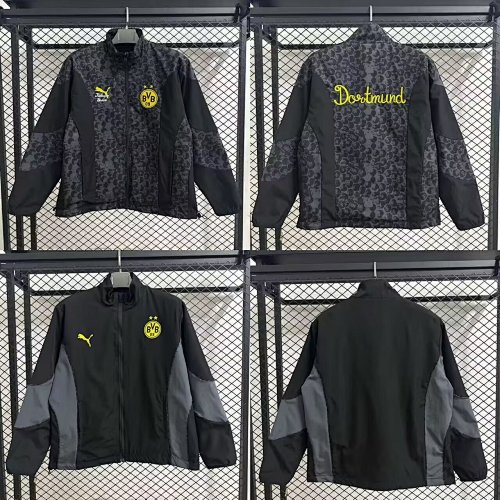 25.26 Season Dortmund Joint Black and Gray Double-Sided Waterproof S-3XL
