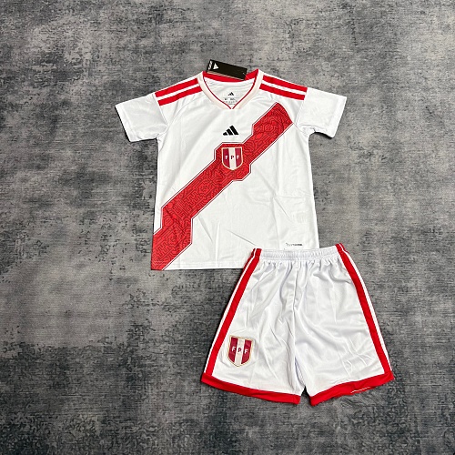 2026 Kids Peru Soccer Jersey Home