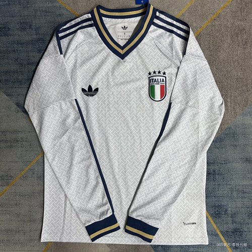 2026 World Cup Italy Long Sleeve Soccer Jersey Away