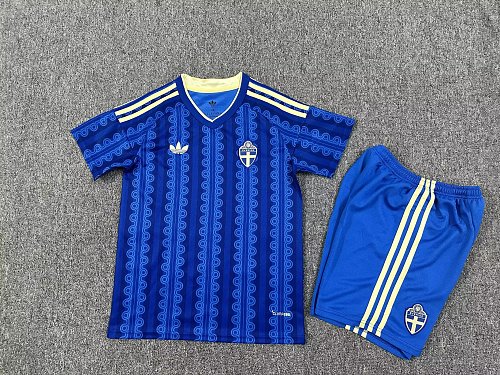 2026 Kids Sweden Soccer Jersey Away