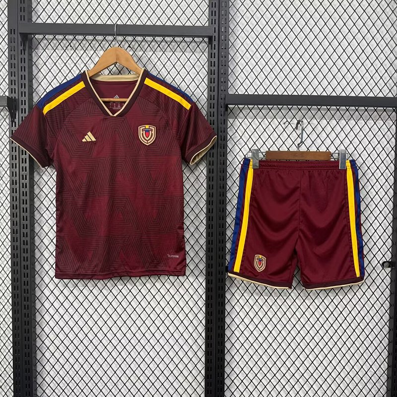 2026 Kids World Cup Venezuela Soccer Jersey Home