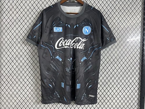 2526 Naples pre-match training jersey in black S-XXL