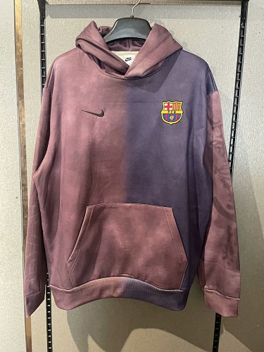 Barcelona embroidery fleece pullover, size S-XXL