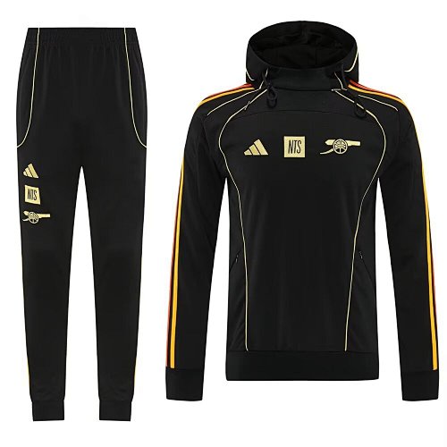 2025 Arsenal black hoodie set S-XXL
