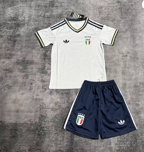2026 Kids Italy Soccer Jersey Away