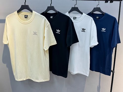 Pure cotton embroidered Adidas short-sleeved M-3XL