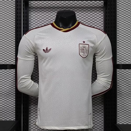2026 World Cup Spain Long Sleeves Soccer Jersey Away