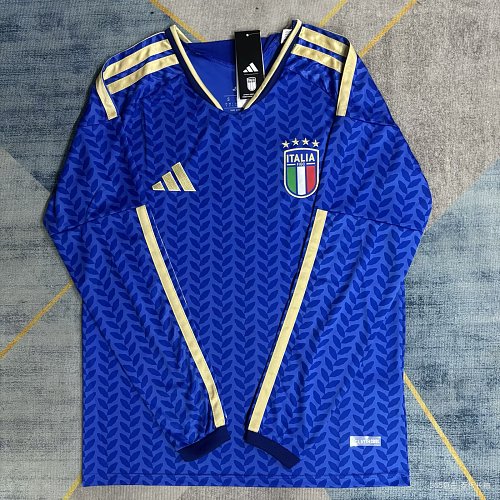 2026 Italy Long Sleeve Soccer Jersey Home
