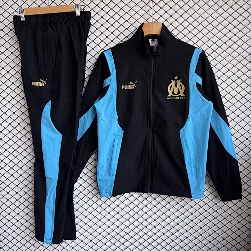 25-26 Marseille black trench coat set S-XXL