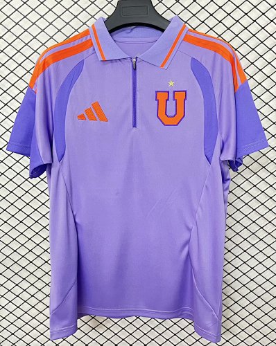 2627 University of Chile Half Polo Shirt S-2XL