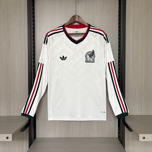 2026 World Cup Mexico Long Sleeve Soccer Jersey Away