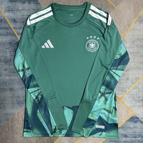 2026 Germany Green Goalkeeper Long Sleeves Soccer Jersey