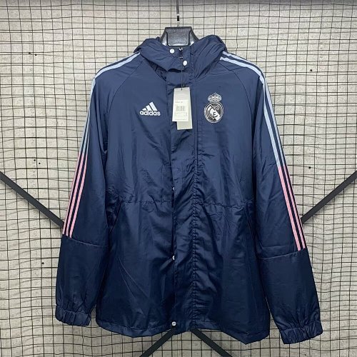 Real Madrid hooded one-side trench coat S-XXL