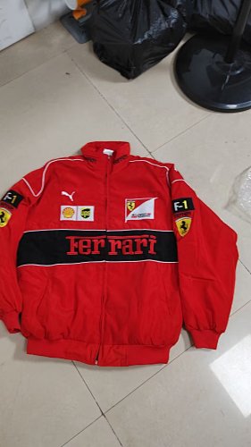Racing suit thickened fleece jackets in full stock, M~2XL