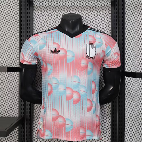 2026 World Cup Player Version Belgium Soccer Jersey Away