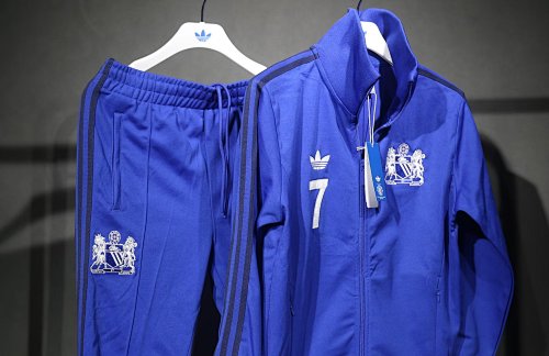 Man U Clover retro jacket blue suit S-XXL