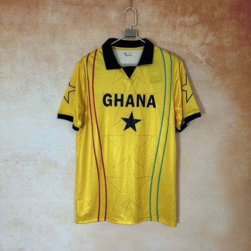 26/27 Ghana Yellow and Black Collar Version M-2XL