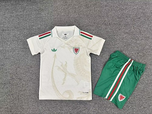 2026 Kids Wales Soccer Jersey Away