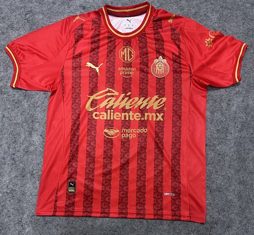 25/26 Chivas Regal Fourth Away Game Red S-4XL