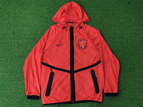 2026 World Cup Dutch orange team uniform with cap, size S to 3XL