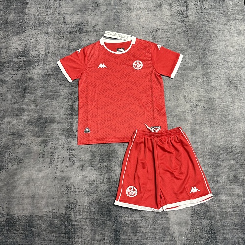 2026 Kids Tunisia Soccer Jersey Home