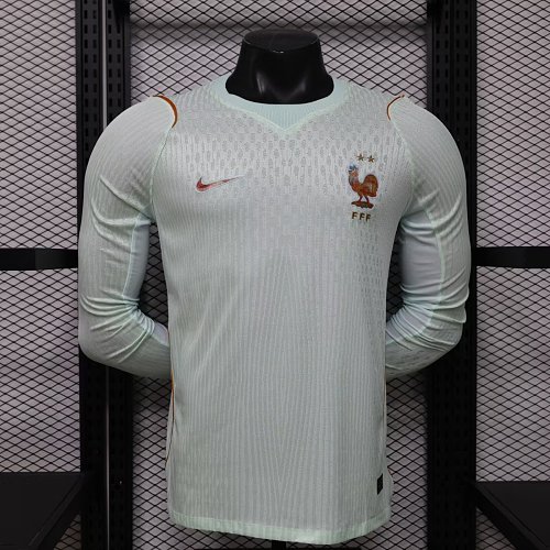 2026 Player France Long Sleeves Soccer Jersey Away