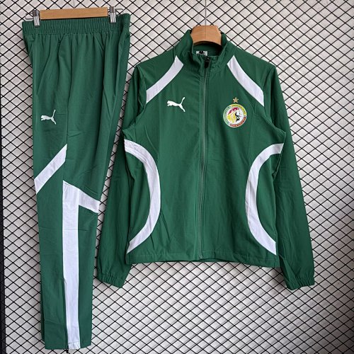 25-26 Senegal Green Windbreaker Set, S-XXL
