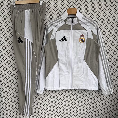 25-26 Real Madrid Windbreaker Set, S-XXL